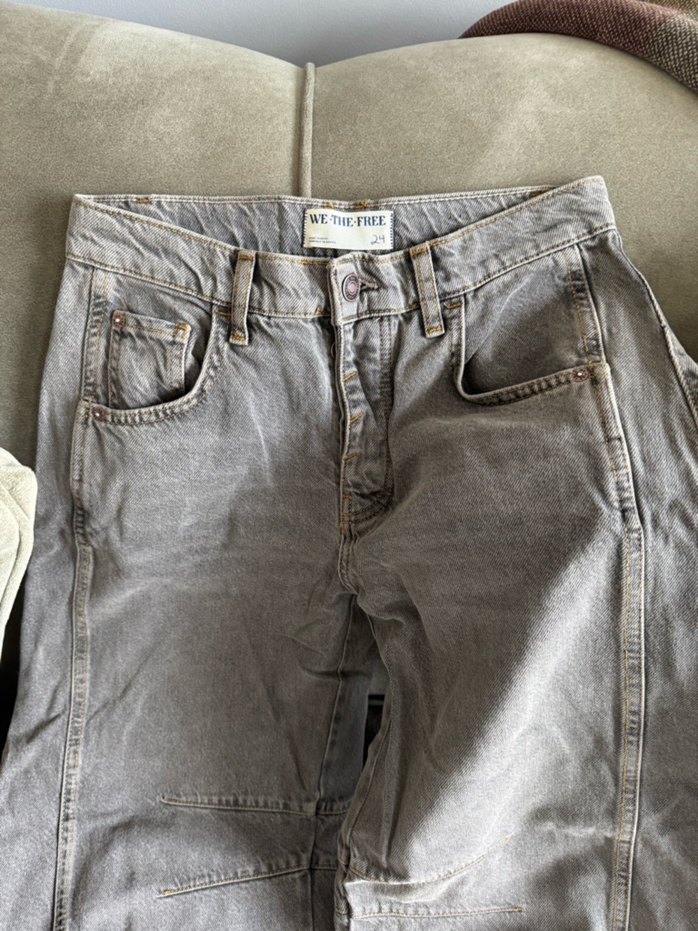 We The Free Women’s Washed Gray Relaxed Jeans